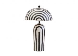 Boho Dome Papier Mâché Lamp